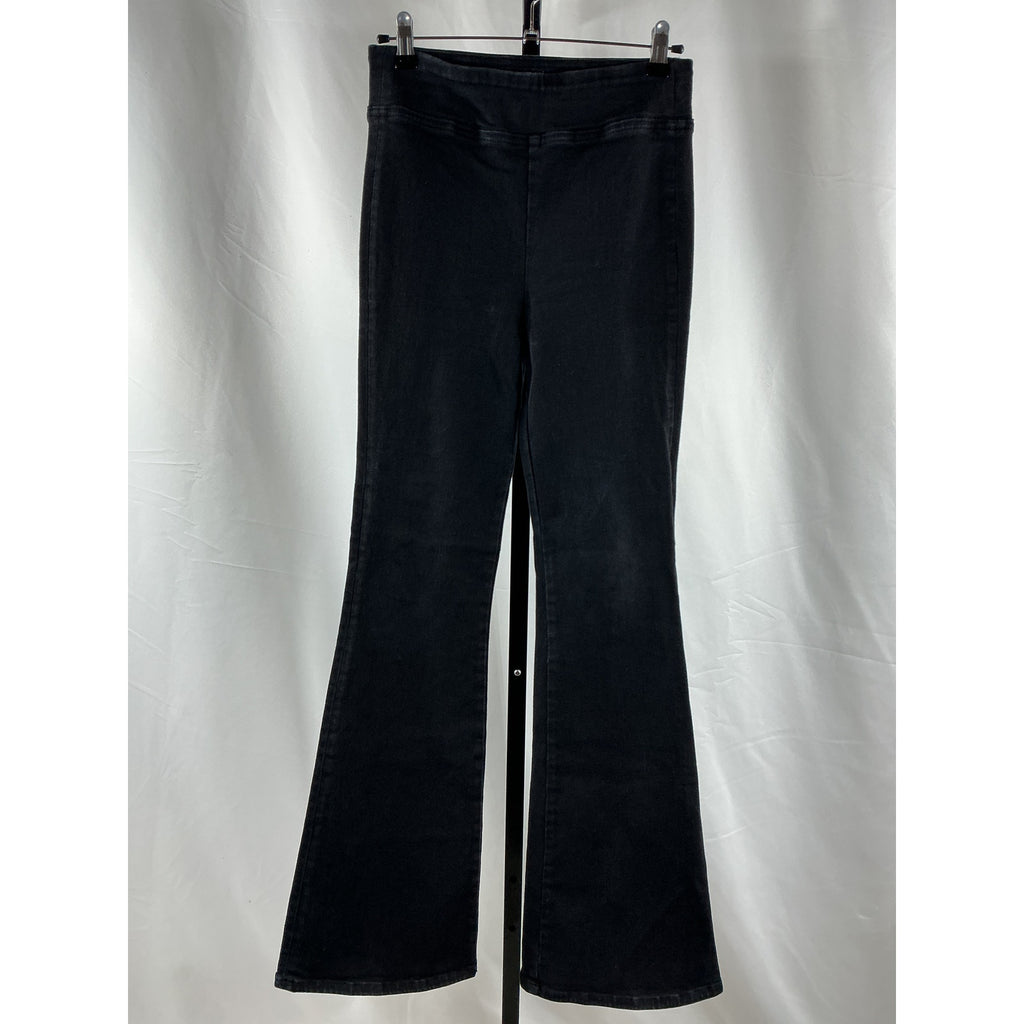 Frame 'Le' Black Cotton Jetset Stretch Flared Leg Jeans Size 1