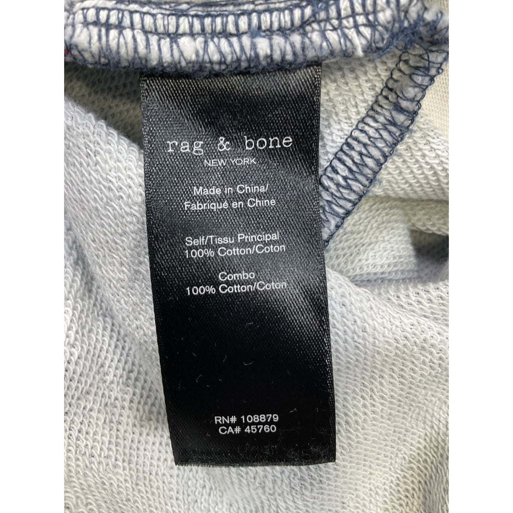 Rag & Bone 'Miramar' Blue Cotton Sweatpants Trompe L'Oeil Cotton Jogger Size XS