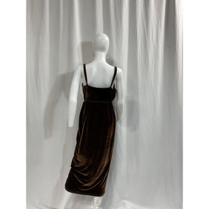 House Of Harlow 1960 'Ovelia' Brown Velvet Dress Size M