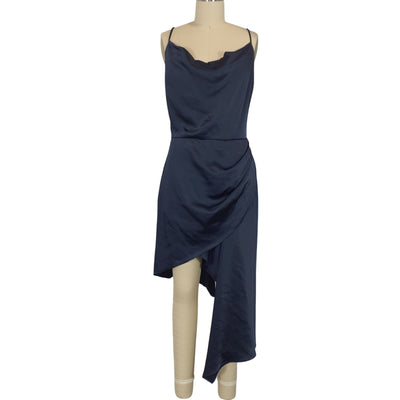 Elliatt Satin Navy Jacinda Dress Size M NWT
