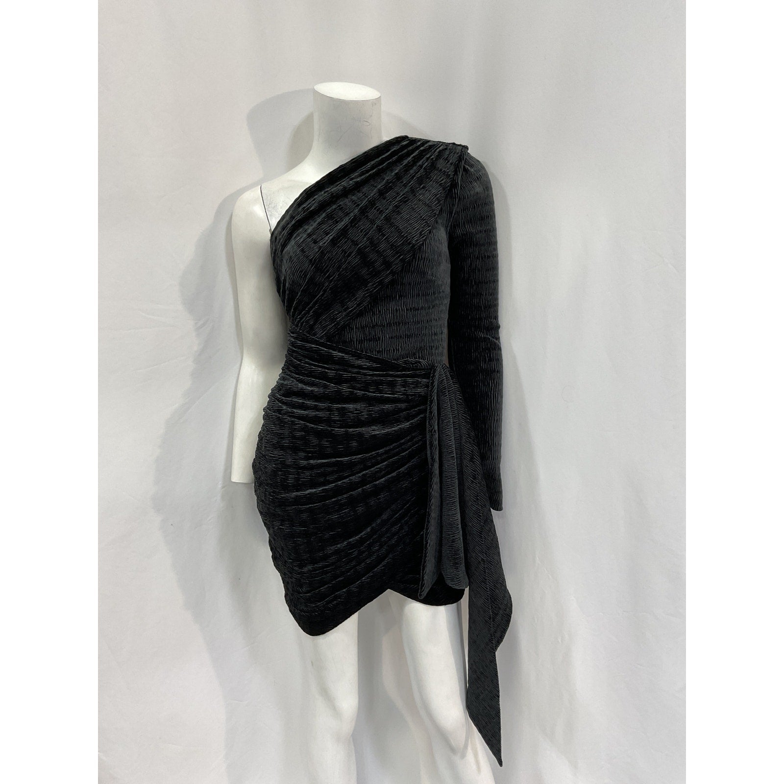 Michael Costello x Revolve'Tallulah' Black Polyester Mini Dress Size XS