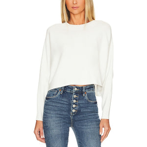 Line & Dot 'Brielle' White Viscose Sweater Size M