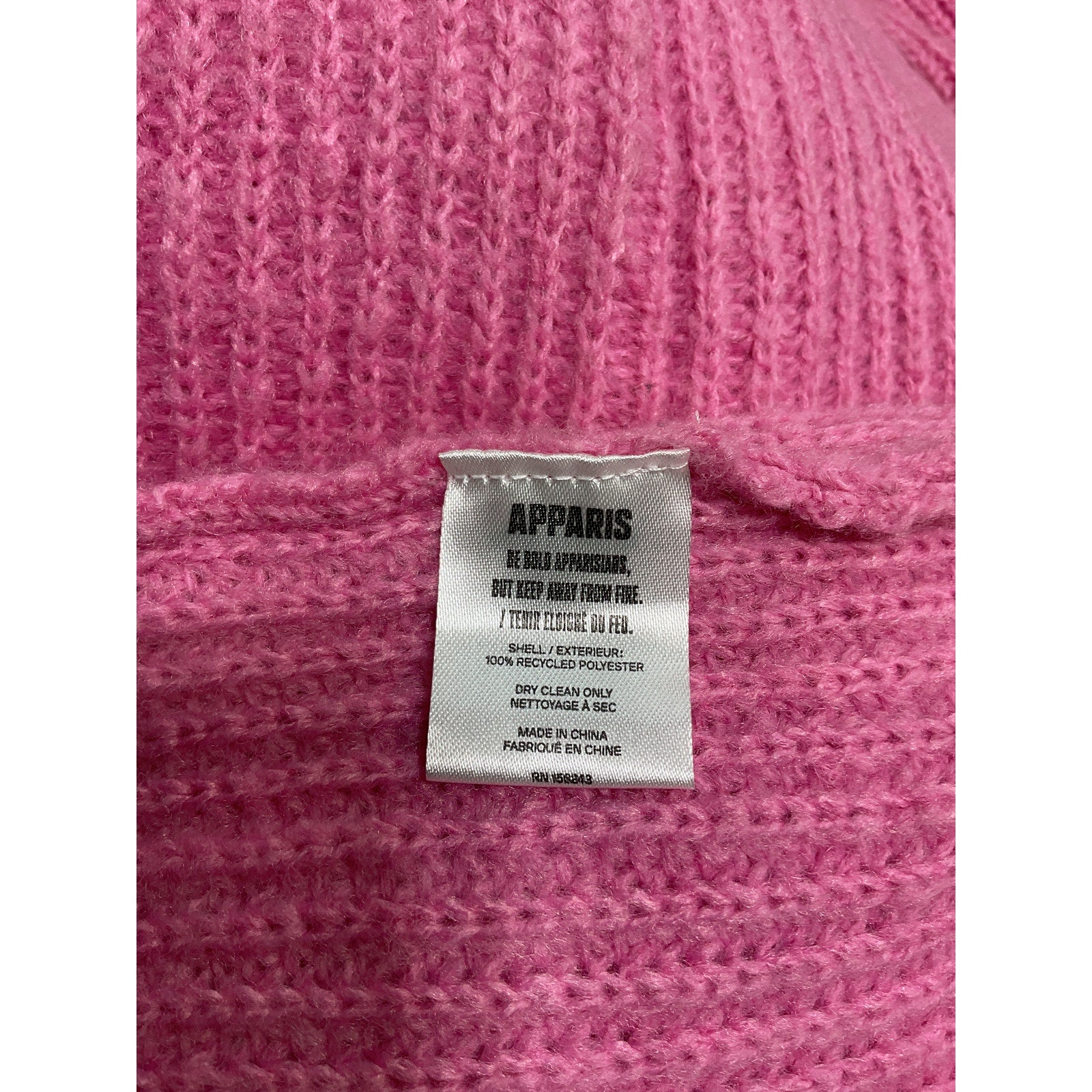 Apparis 'Joey' Pink Polyester 2 Duster Sweater Size S