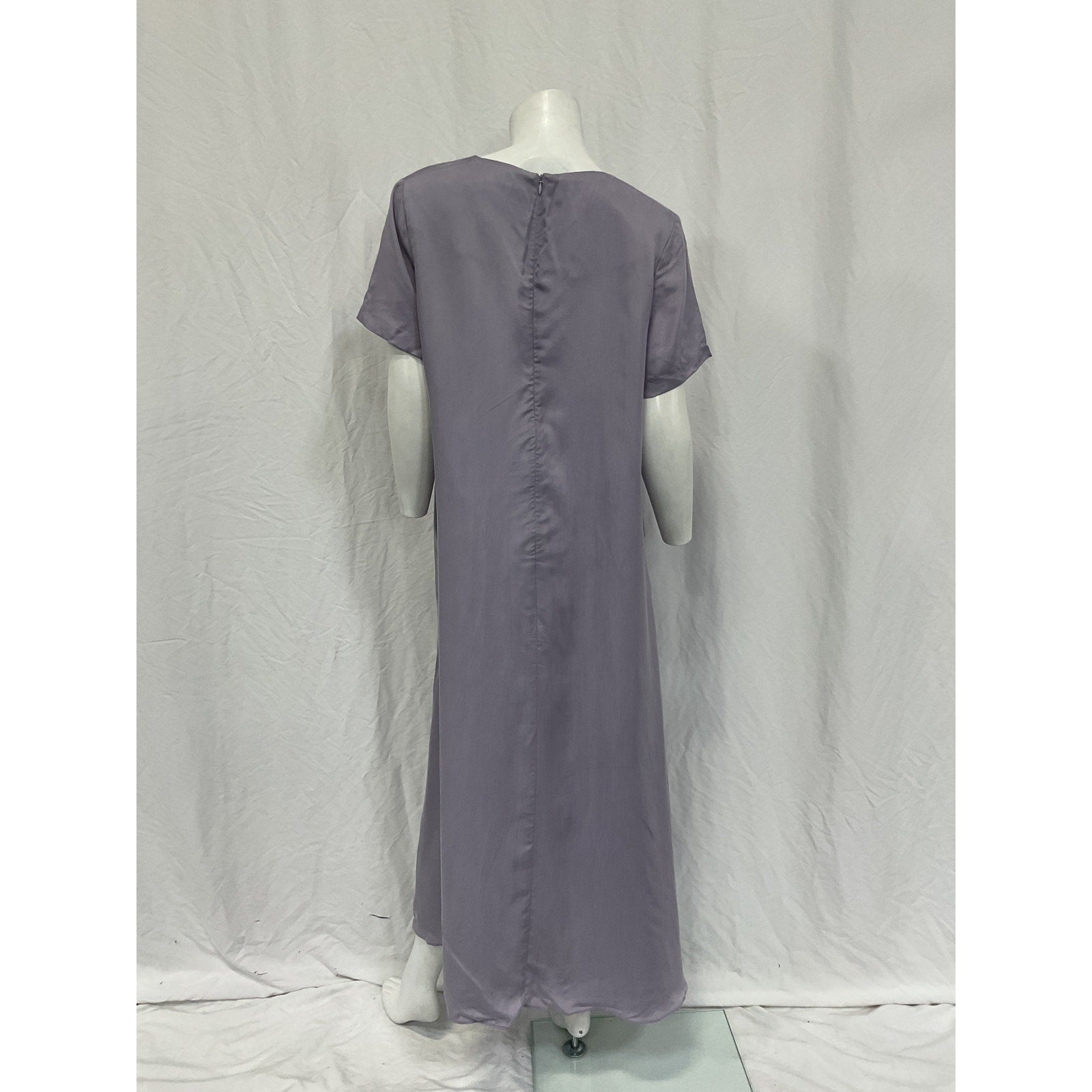 Hatch The 'James' Purple Cupro Dress Size 4