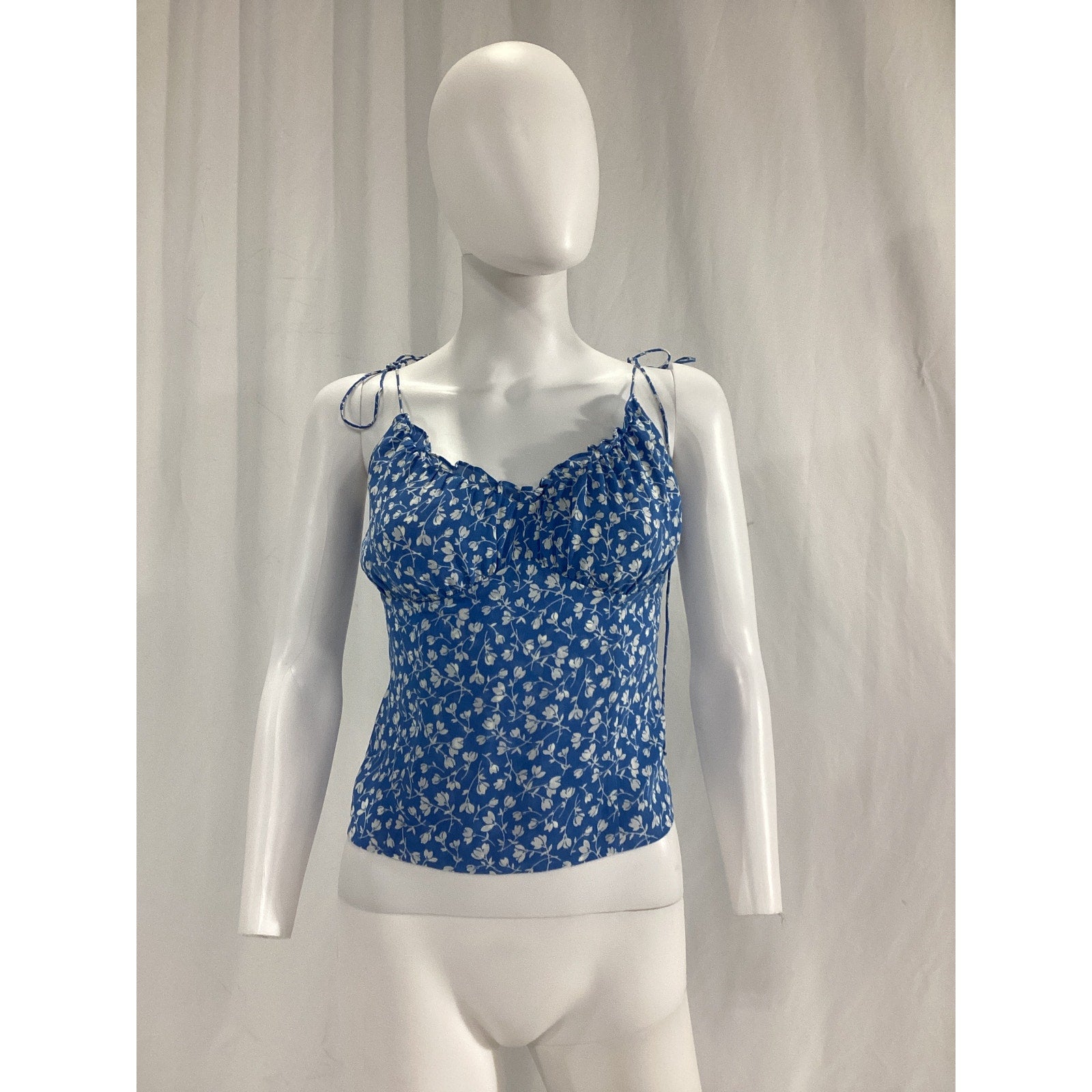 Reformation 'Robertson' Blue Floral Print Camisole Size 4