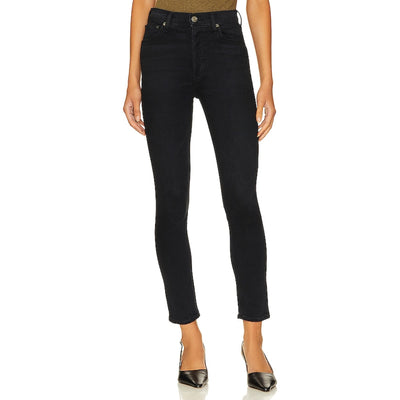 Agolde Classic Black Nico High Rise Slim Size 26 Denim Jeans