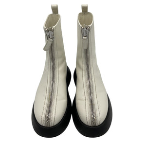 3.1 Phillip Lim Sleek Off White Mercer Ankle Boots Size 37 EU / 7 US