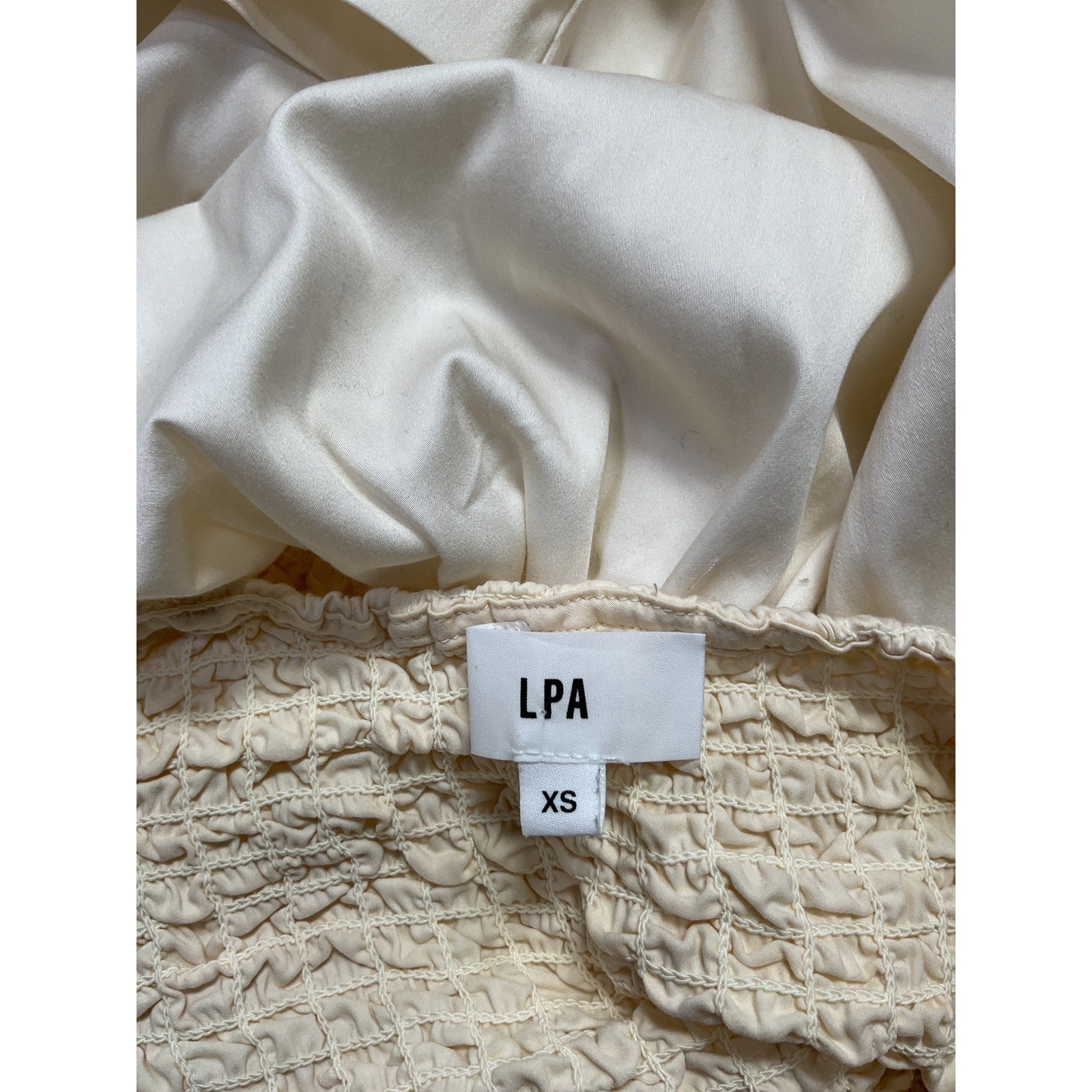 Lpa 'Stacci' White Cotton Mini Dress Size XS