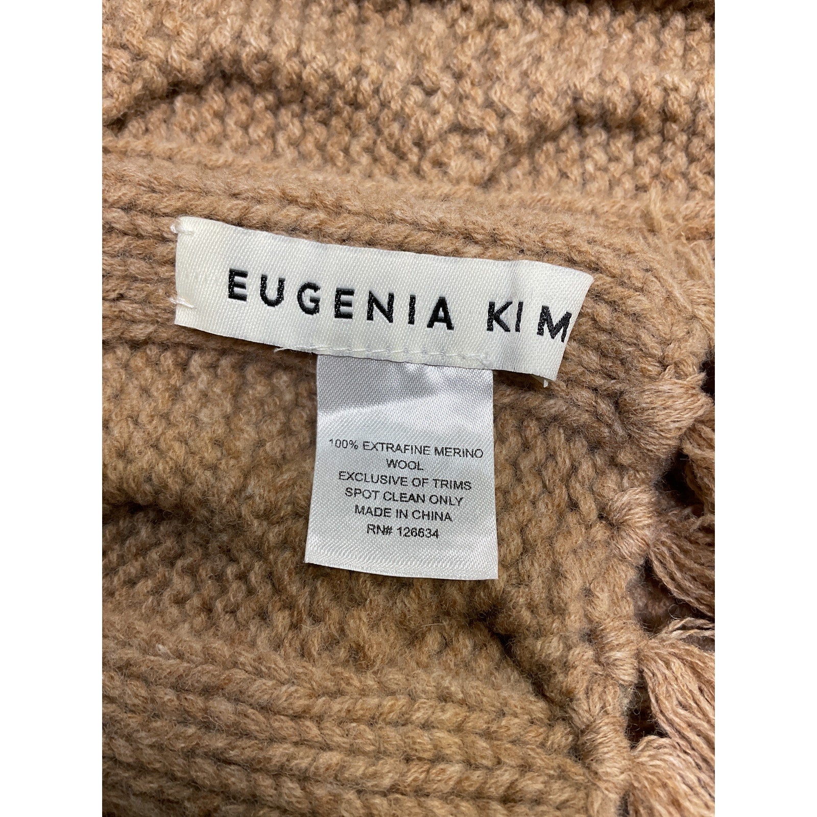 Eugenia Kim 'Gail' Brown Merino Wool Scarf Size OS