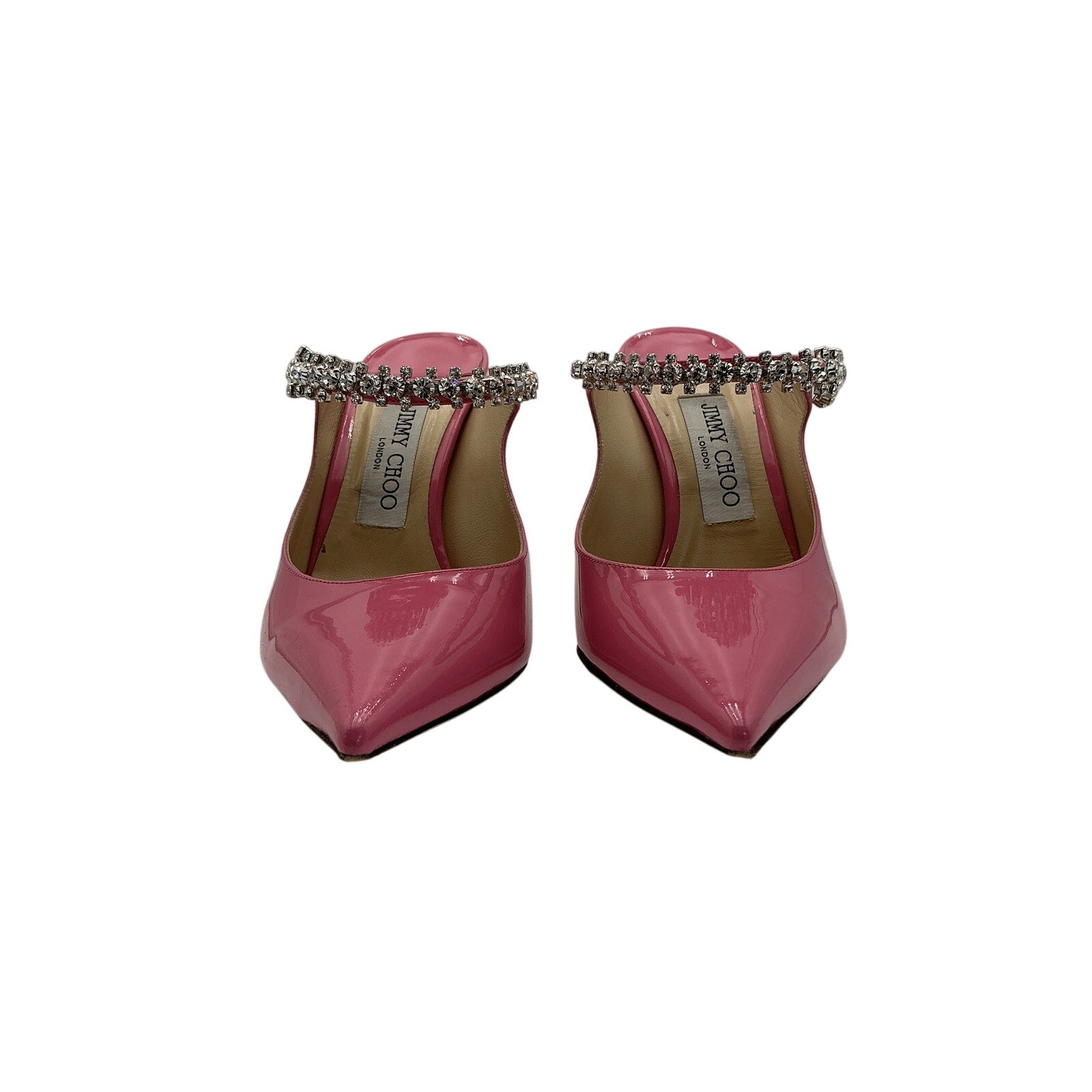 Jimmy Choo Bing Pink Leather 100 Heel Size 8