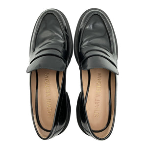 Stuart Weitzman Chunky Black Soho Loafers Size 10