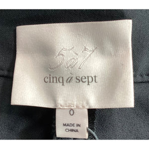 Cinq à Sept Sleek Black Norah Pants Size 0 NWT