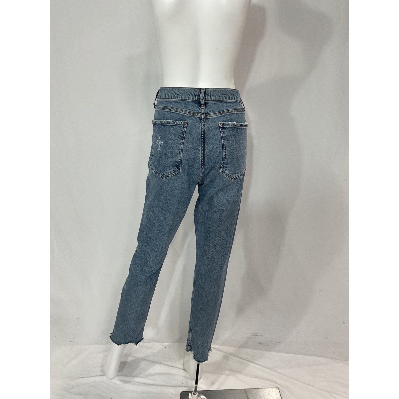 Agolde 'Nico' Blue High Rise Slim Fit Denim Jeans Size 30