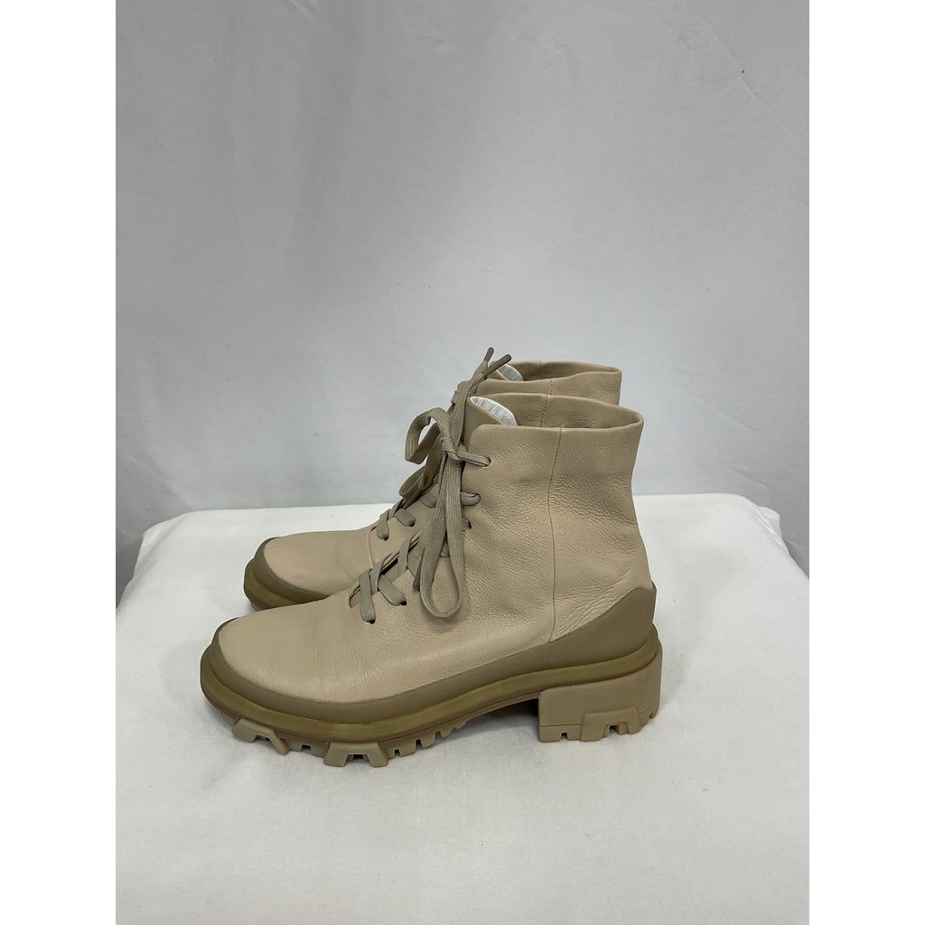 Rag & Bone 'Shiloh' Grey Leather Hikers Size 35