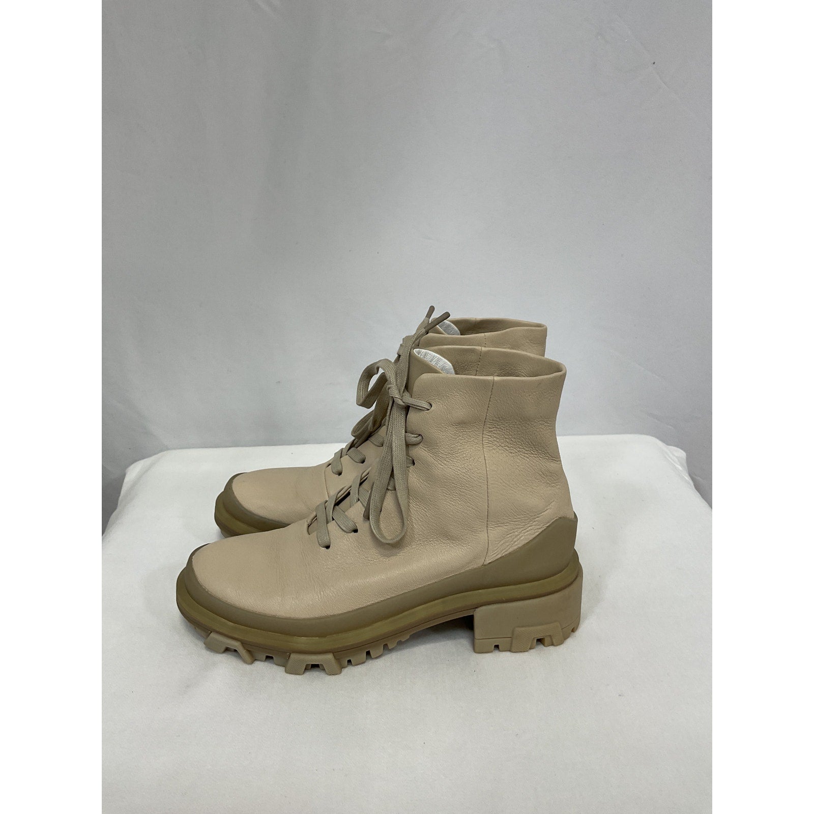 Rag & Bone 'Shiloh' Grey Leather Hikers Size 35