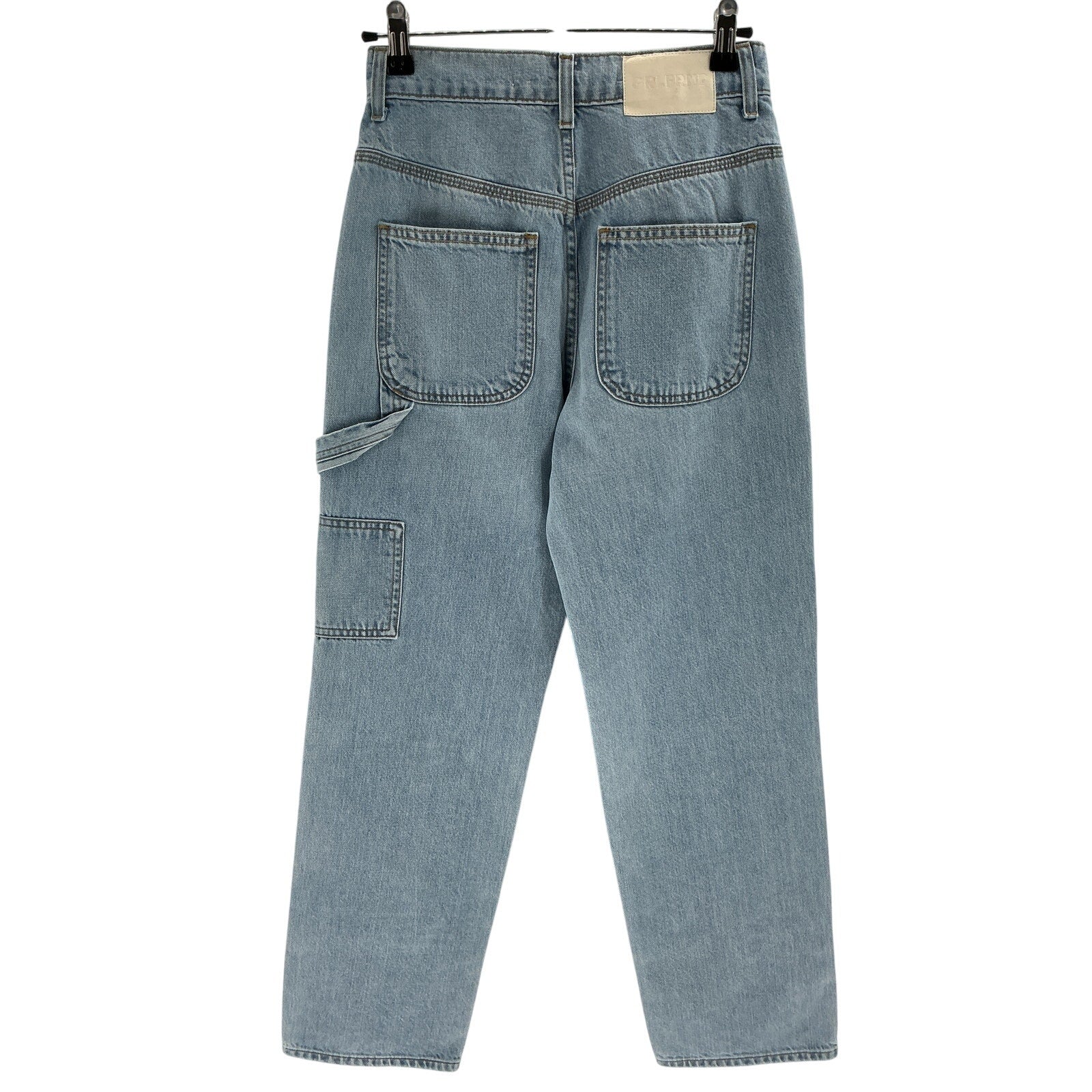 Grlfrnd 'Milla' Blue Cotton Utility Slouch Denim Jean Size 23