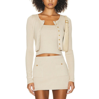 Helsa 'Ediva' Tan Viscose Cardigan Size M - NWT