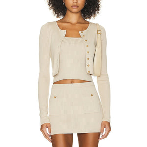 Helsa 'Ediva' Tan Viscose Cardigan Size M - NWT