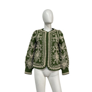 Sézane 'Ewan' Green Jacket Size 34