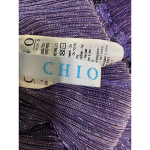 Chio Plisse Purple 'Degrade' Pants Size XS