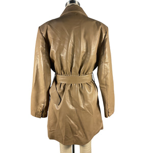 Pistola Belted Brown Romina Blazer Dress Size S