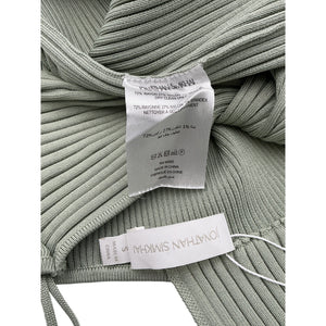 Simkhai Ribbed Teal Laurena Sheath Size S Dress