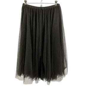 Cynthia Rowley Voluminous Black Tulle Midi Skirt Size M NWT
