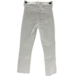 Veronica Beard High Rise White Carly Kick Flare Denim Jeans Size 25