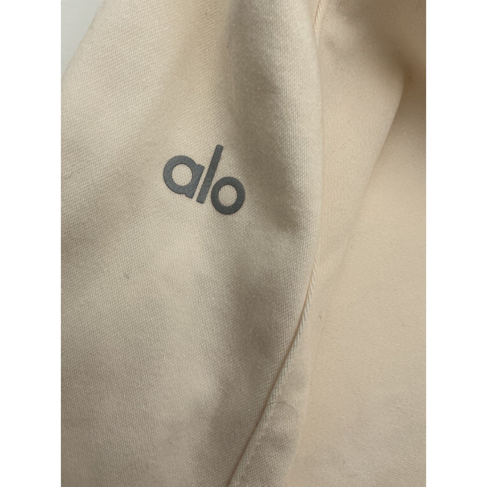 Alo Yoga Show Off Cargo Beige Cotton Wide Leg Trouser (Regular) Size XS