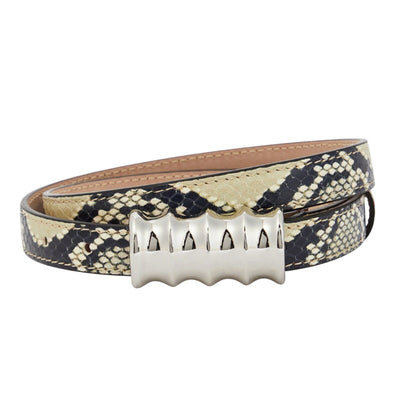 Khaite Textured Multicolor Julius Belt Size XS