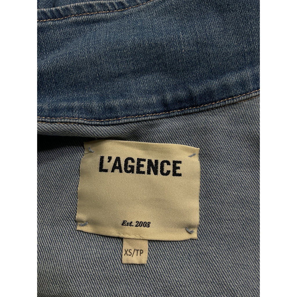 L'Agence 'Janelle' Blue Slim Undone Jacket Size XS