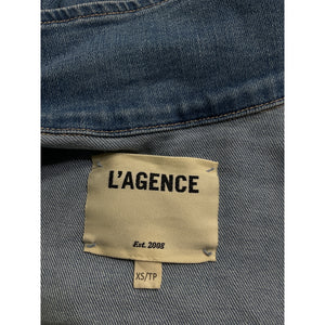 L'Agence 'Janelle' Blue Slim Undone Jacket Size XS