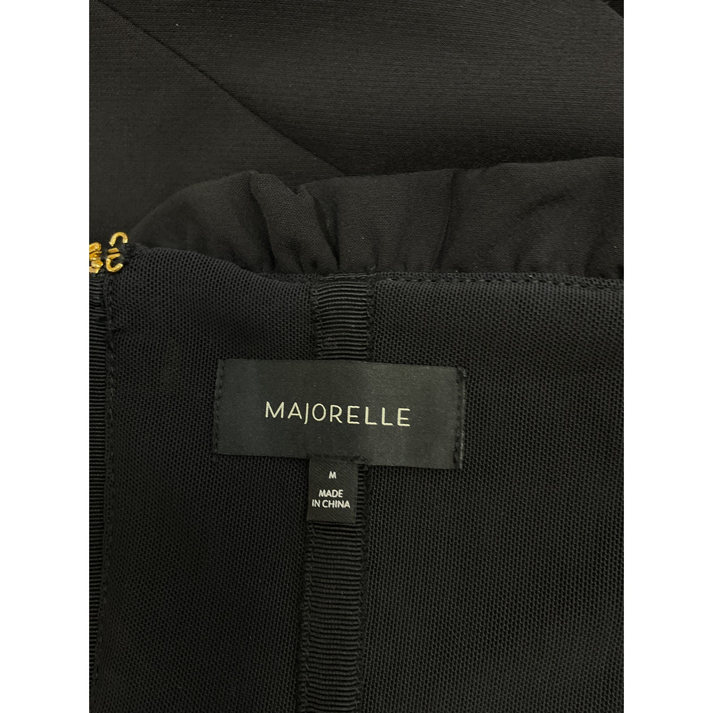 Majorelle 'Brooke' Black Polyester Mini Dress Size M