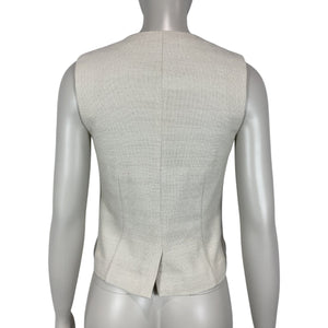 Staud Tailored Sand Brett Vest Size S