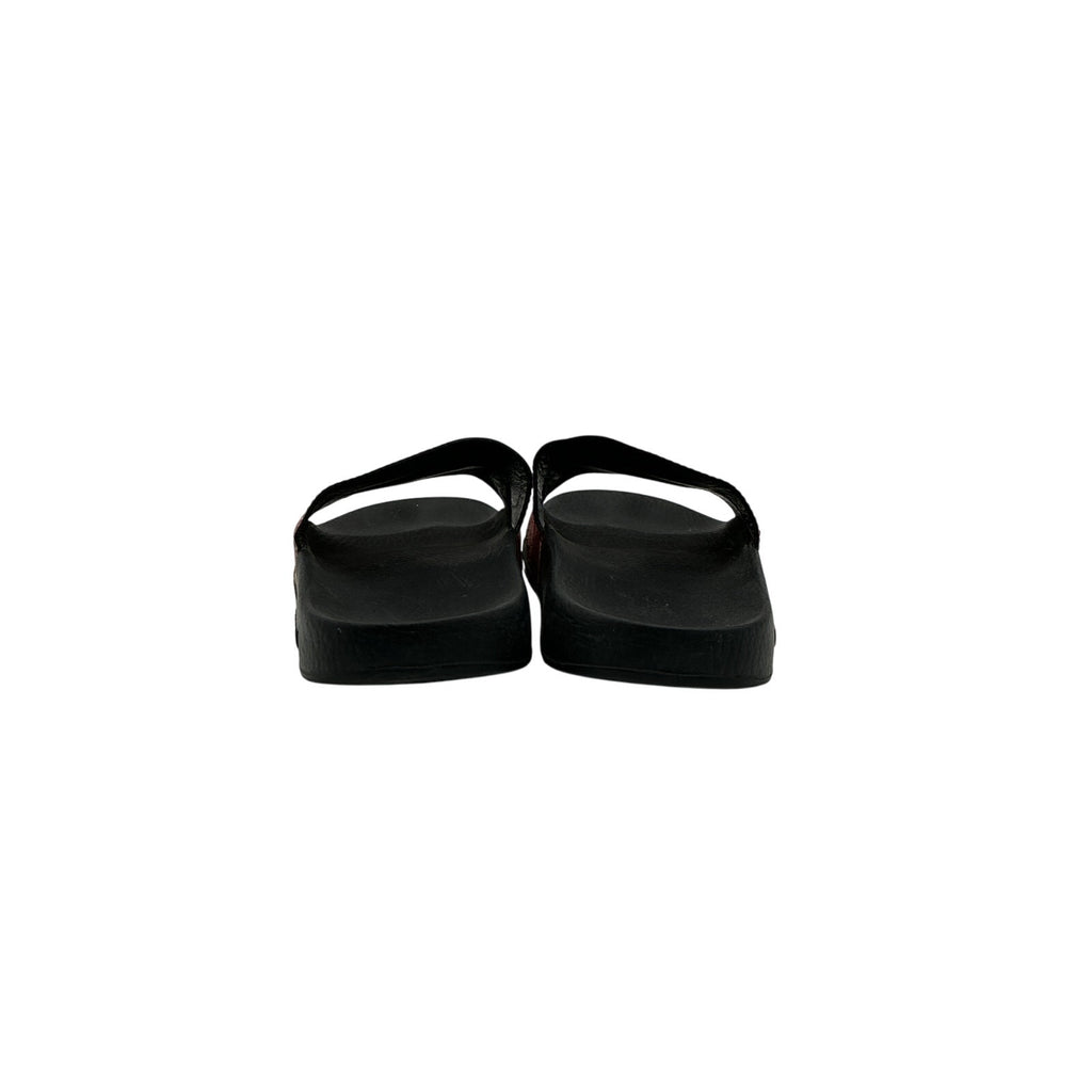Gucci Gg 'Blooms' Black Rubber Supreme Slide Sandals Size 40 (10)
