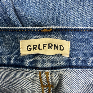 Grlfrnd Classic Blue Bella Low Rise Boyfriend Denim Jeans Size 23