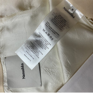 Nanushka Minimal Ivory Briel Skirt Size S