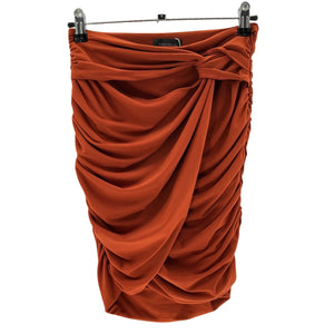 Majorelle Ruched Orange Destiny Skirt Size S