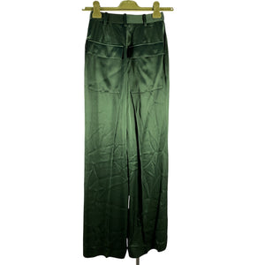 Lapointe Satin Green Wide Leg Pants Size 0 US