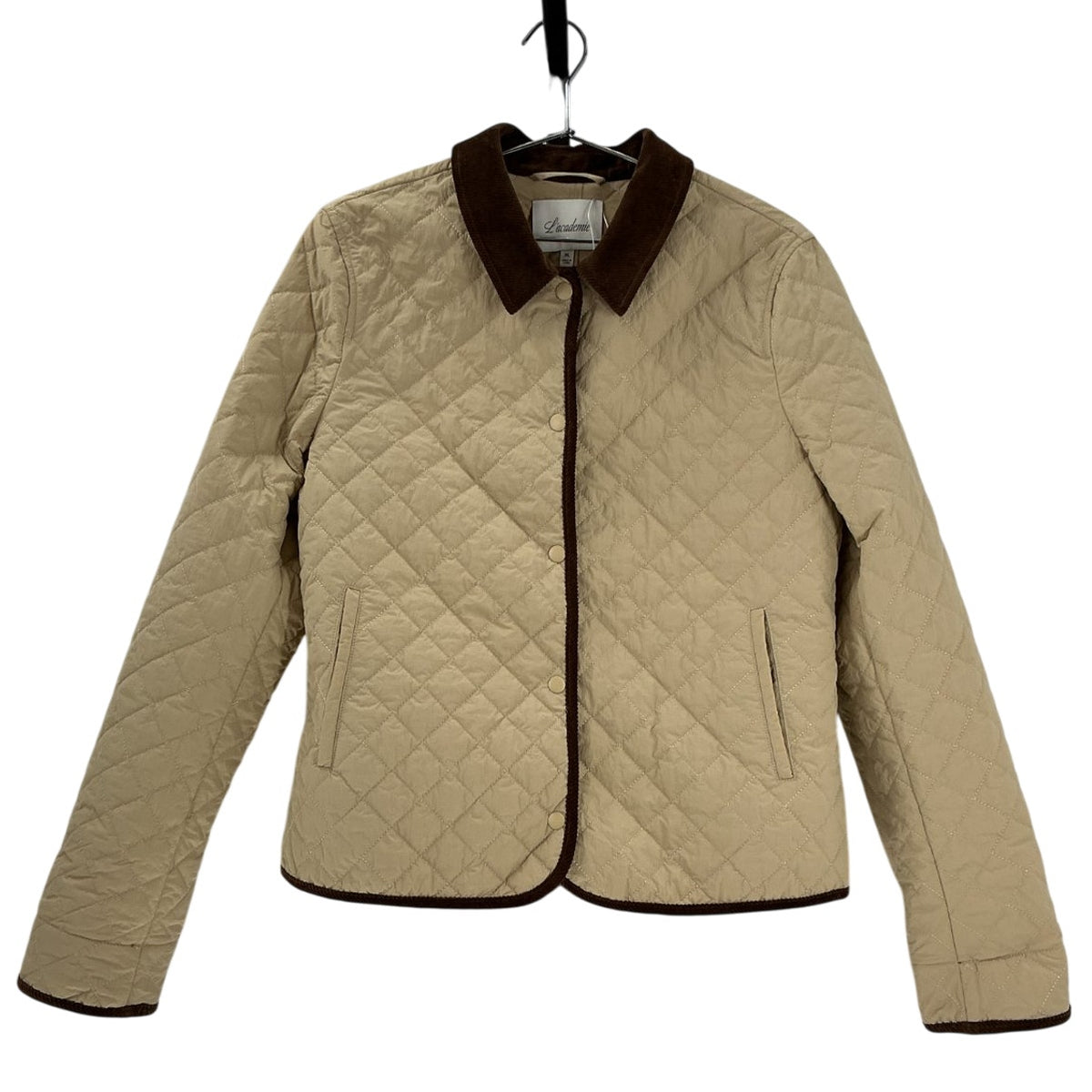 L'academie Quilted Brown Niki Jacket Size XL