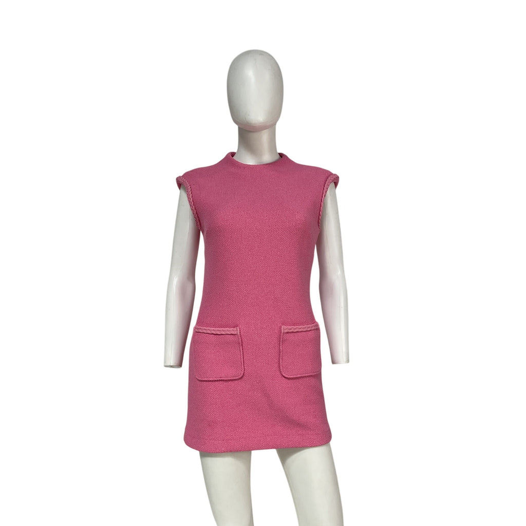 Maje 'Rapela' Pink Polyester Mini Dress Size 36