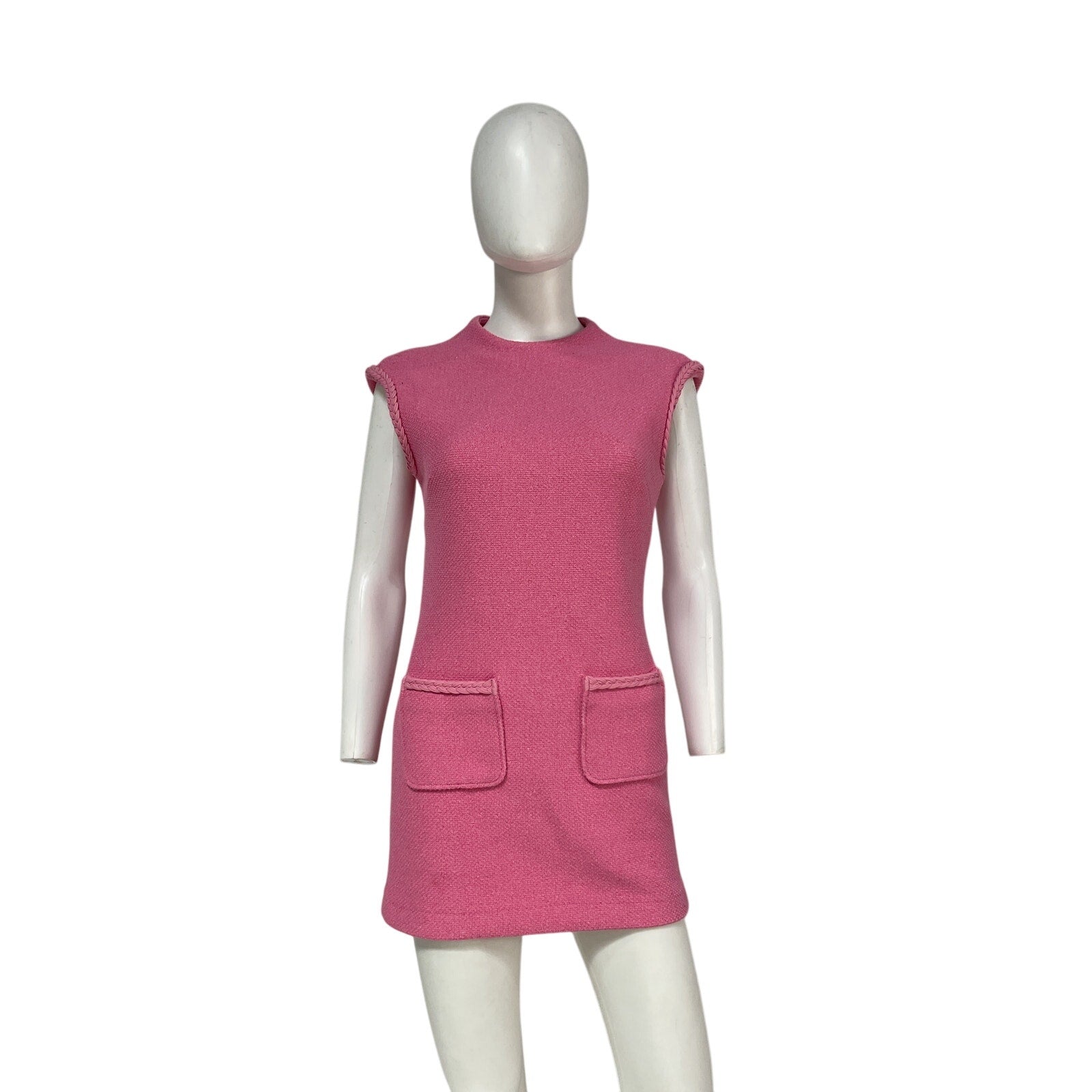 Maje 'Rapela' Pink Polyester Mini Dress Size 36