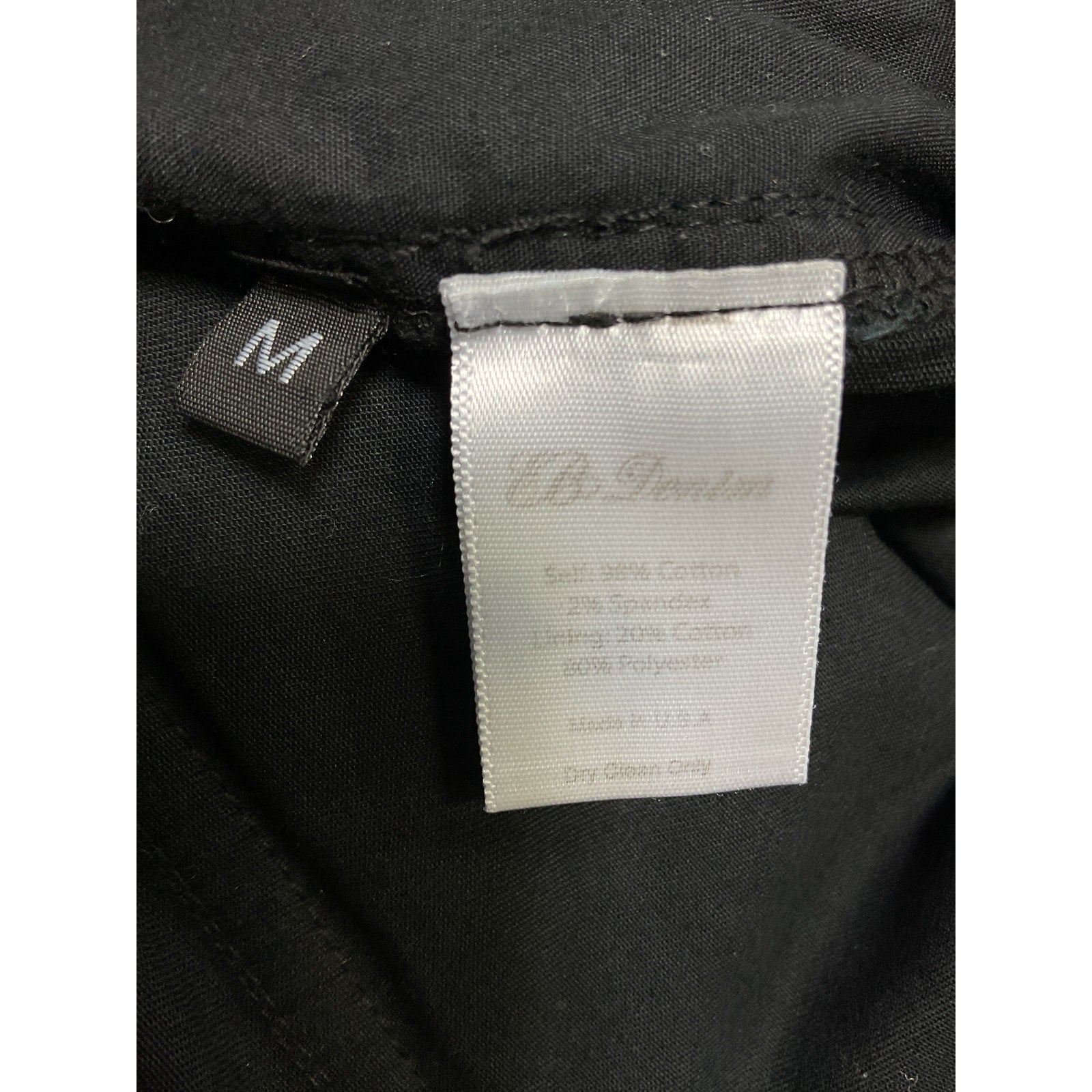 Eb Denim Black Cotton Cargo Pants Size M