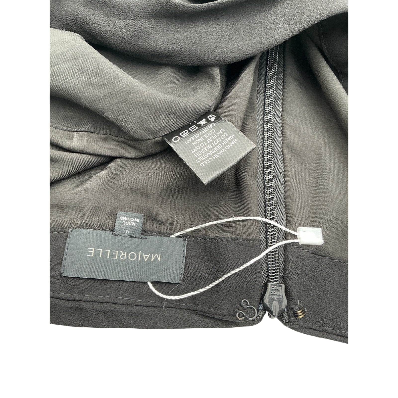 Majorelle 'Tatiana' Black Polyester Skirt Size M