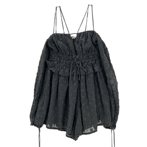 Tularosa Smocked Black Magee Romper Size XS