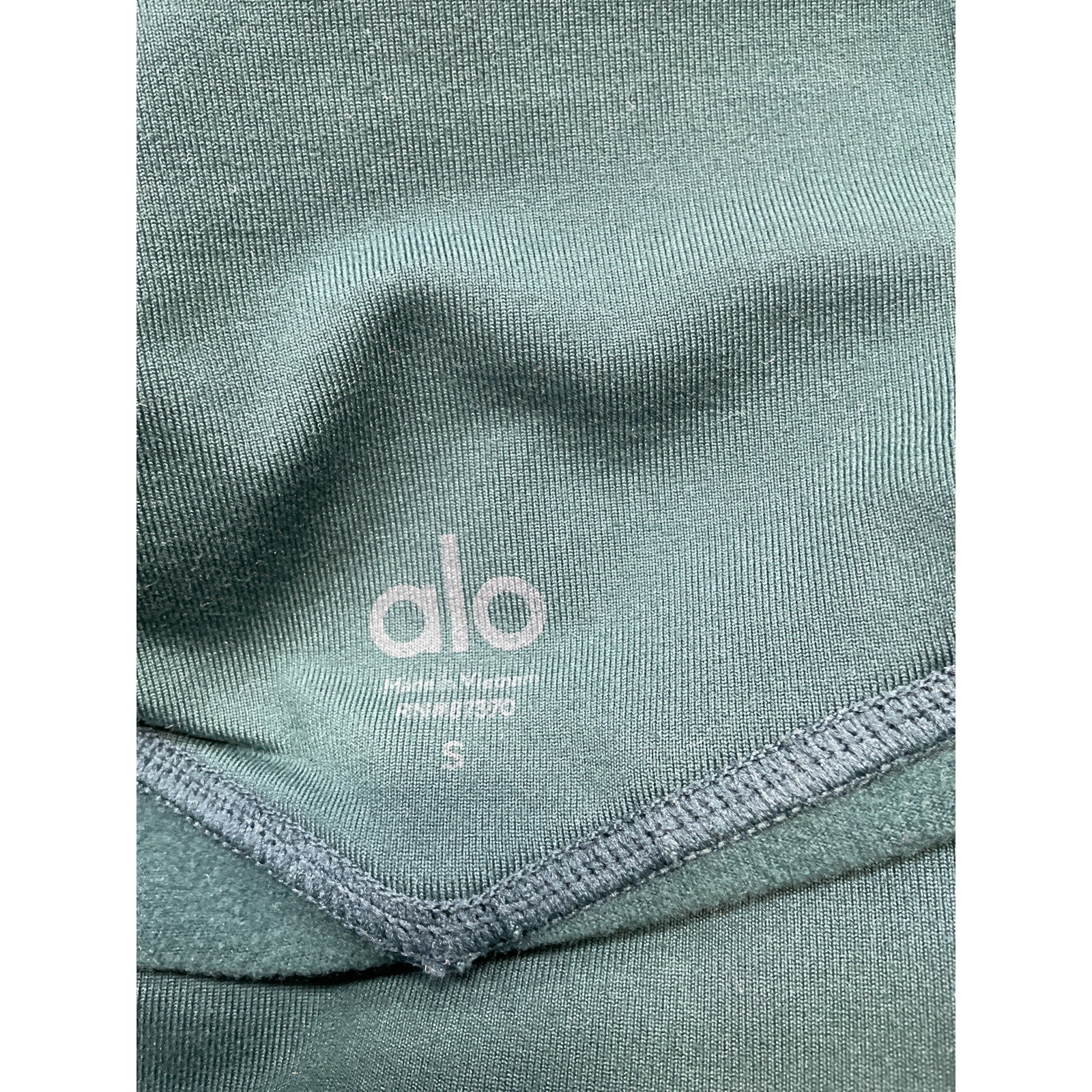 Alo Yoga Airbrush Green Winter Warm High-Waist 'Nocturne' Legging Size S