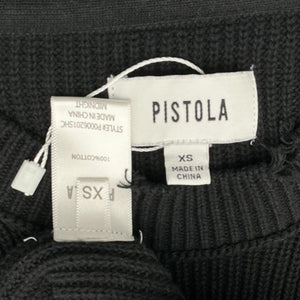 Pistola Oversized Black Darya Crewneck Sweater Size XS