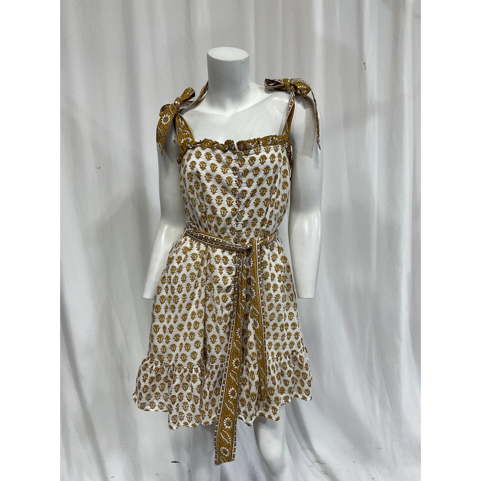 Cleobella 'Tillie' White Mini Dress Size S