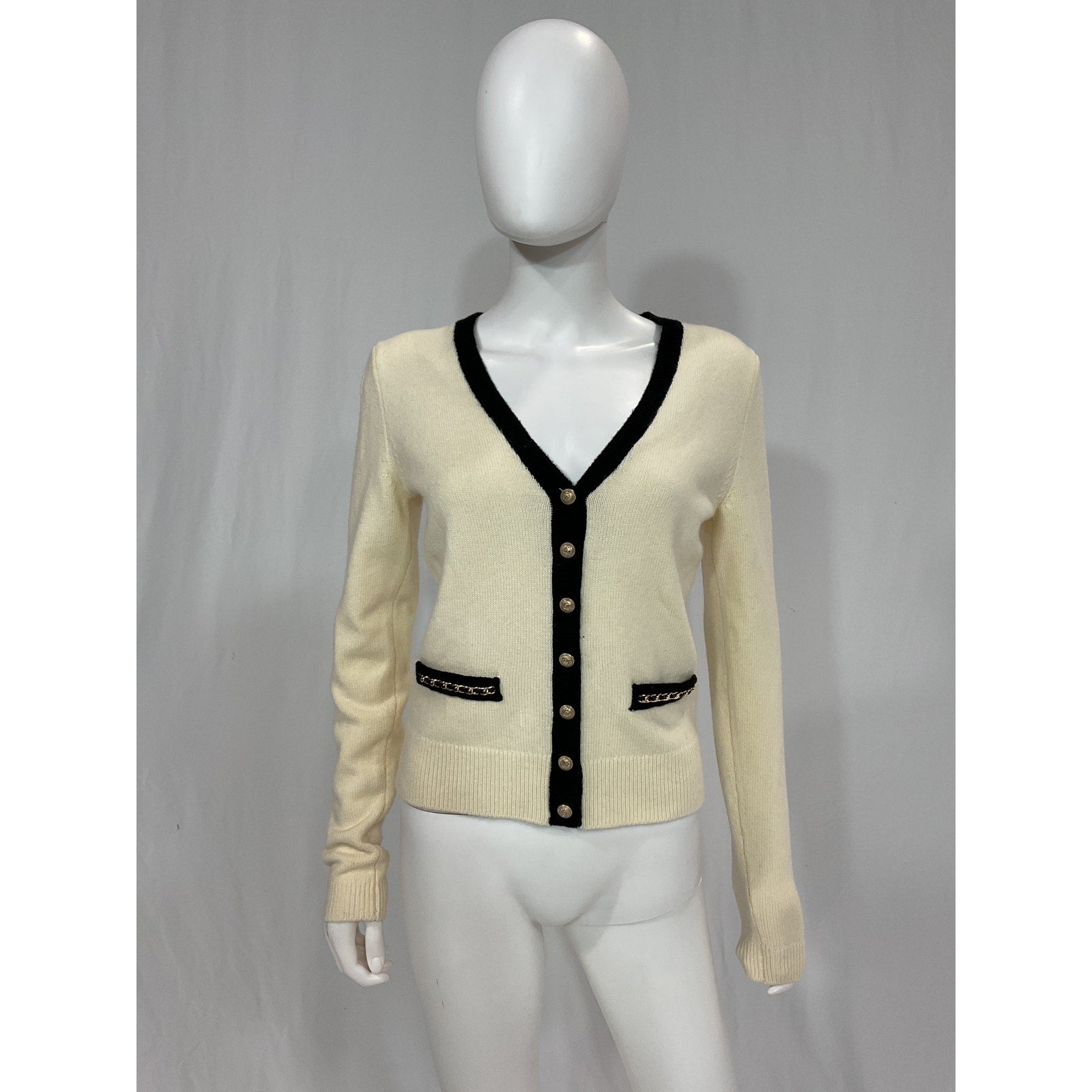 Generation Love 'Demi' White Chain Cardigan Size S