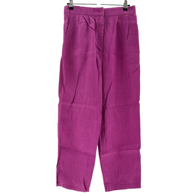 Adriana Degreas Solid Magenta Carrot Size M Pants